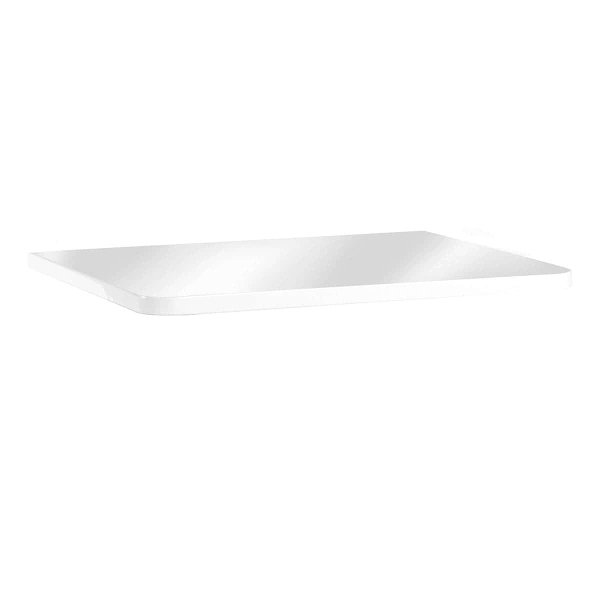Sleek white bathroom shower tray with a minimalistic design, perfect for modern bathroom renovations and easy installation, providing a stylish and functional showering space.