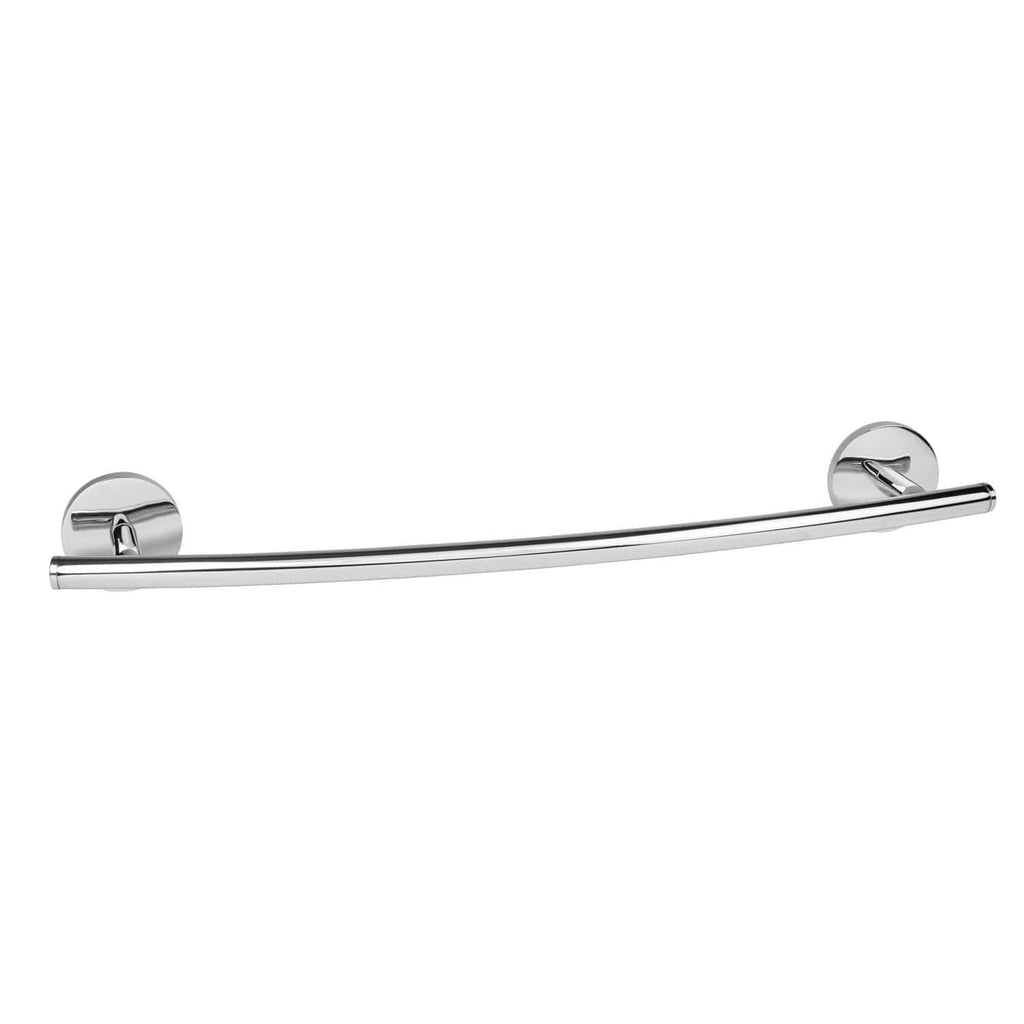 Polished chrome bathroom towel rail, modern and sleek design for bathroom decor, wall-mounted heated towel rack, durable and easy to install.