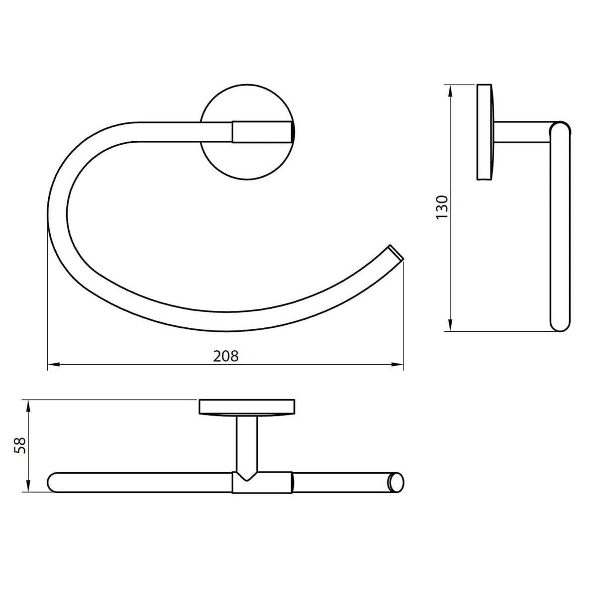 Elegant modern bathroom faucet design with precise measurements, ideal for stylish and functional bathroom upgrades, enhancing both aesthetics and usability.