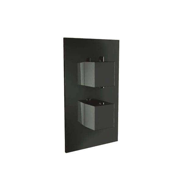 Black bathroom wall-mounted storage cabinets with sleek modern design, ideal for organising toiletries and bathroom essentials. Perfect for contemporary Bubly Bathrooms installations.