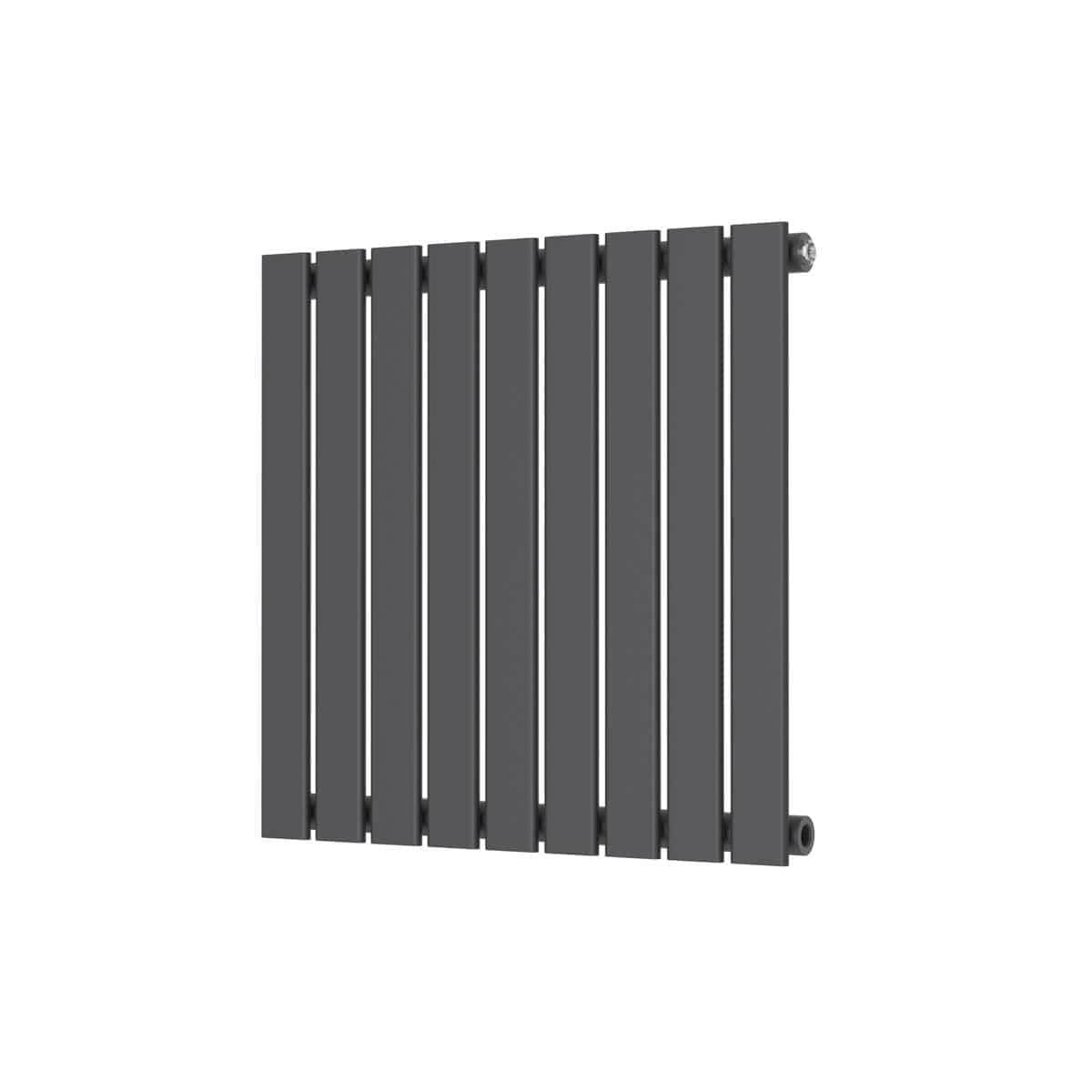 Sleek modern black bathroom radiator for efficient heating and contemporary bathroom decor. Perfect for space-saving and stylish heating solutions. Durable finish, easy to install.