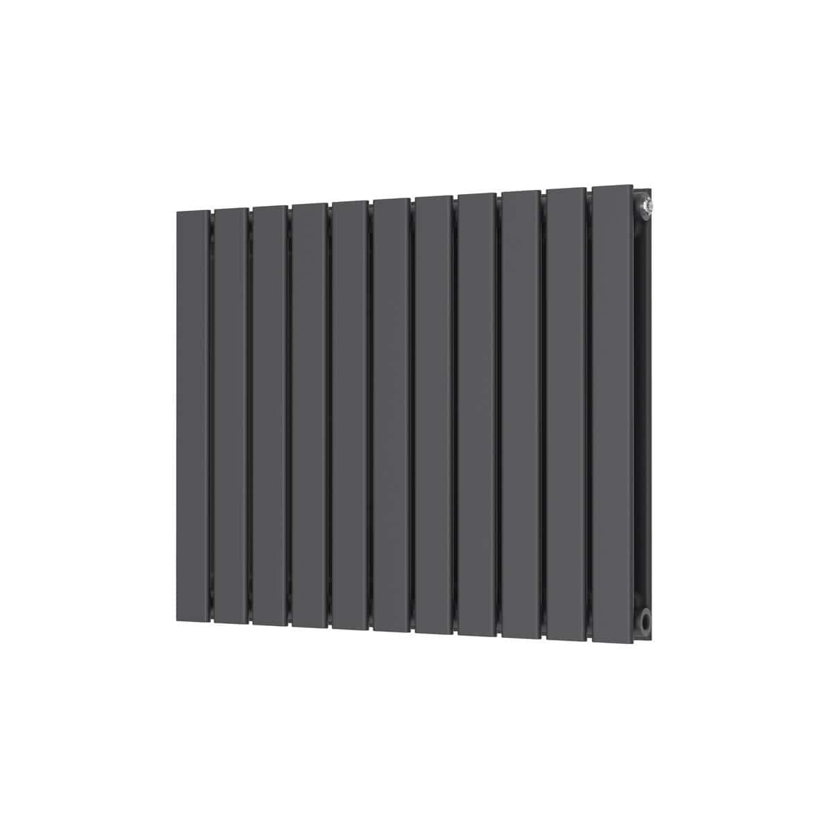 Sleek black modern radiator for bathrooms, offering efficient heating and stylish design, perfect for contemporary bathroom interiors. Durable, space-saving, and easy to install.