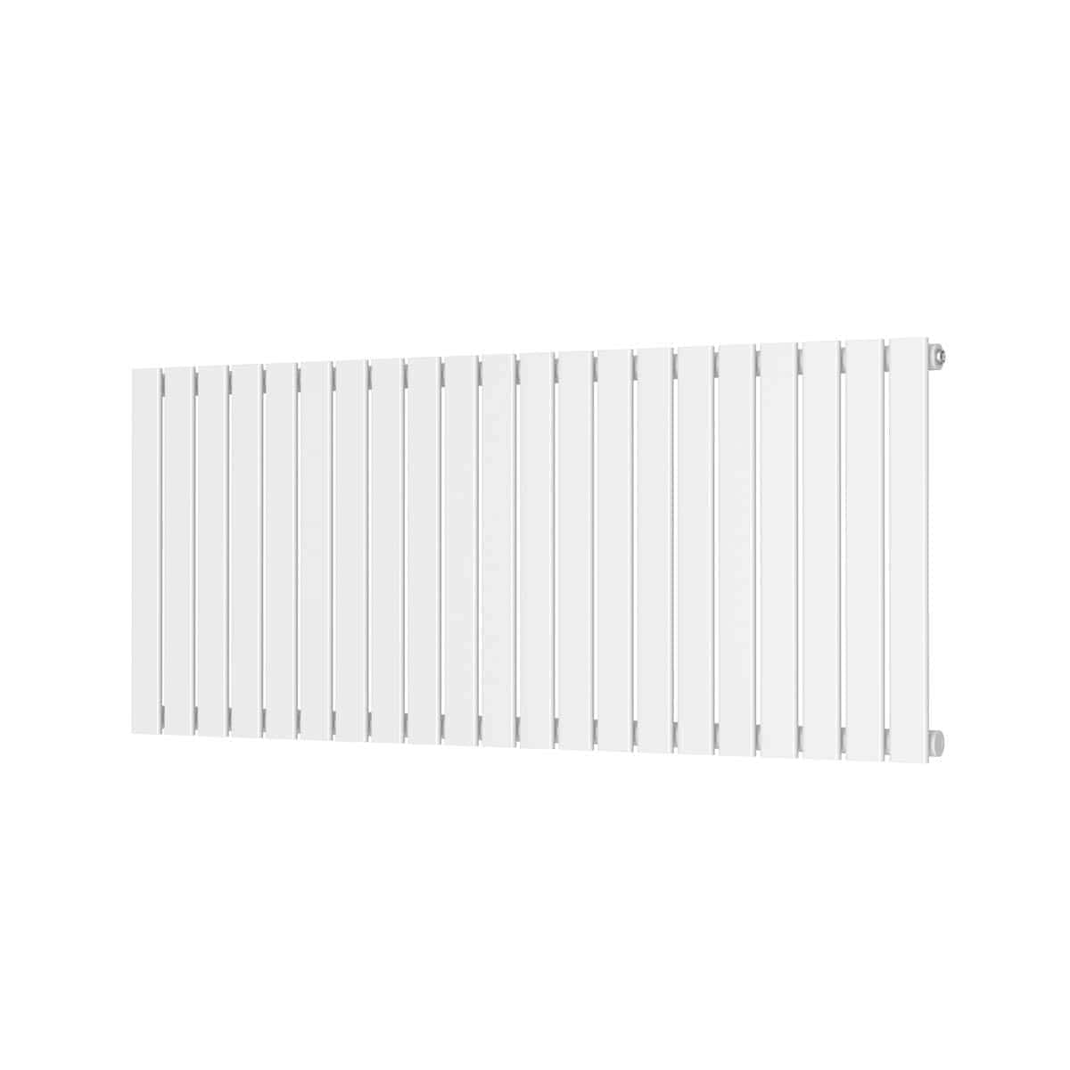 Porcelain white bathroom radiator, modern central heating towel rail, wall-mounted radiator for bathrooms and kitchens. Perfect for efficient heat distribution and towel drying.