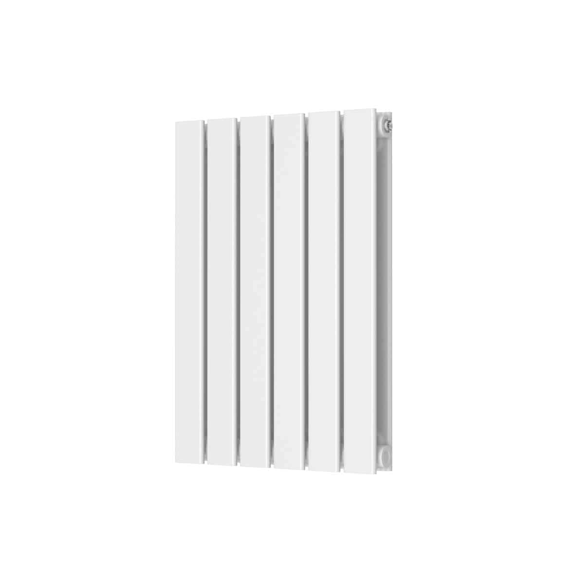 Modern white radiator, ideal for contemporary bathrooms and heating solutions. Stylish design enhances bathroom aesthetics while providing efficient warmth and comfort. Durably built for long-lasting use.