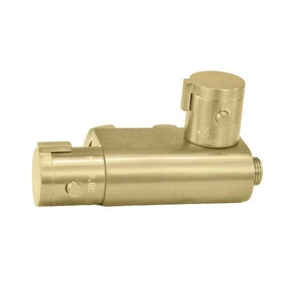 Industrial metallic valve component for bathroom plumbing, durable and high-quality.