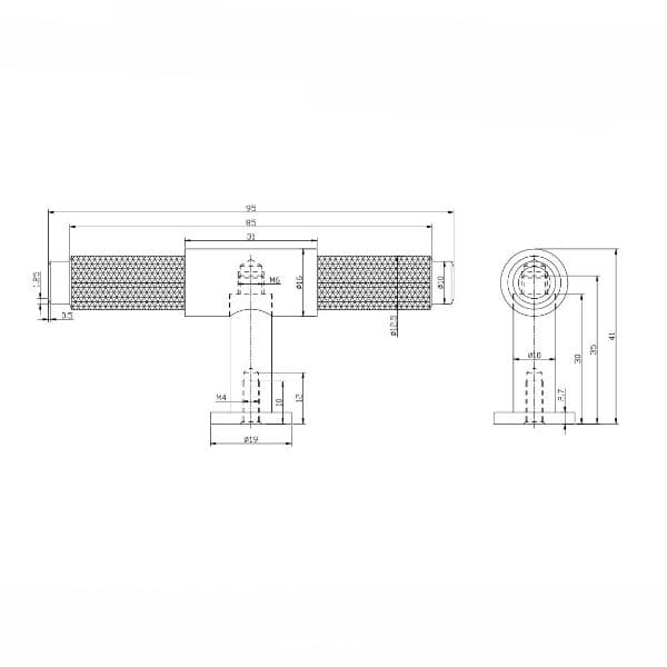 High-quality bathroom plumbing technical drawing with detailed measurements and specifications by Bubly Bathrooms.