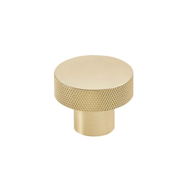 Brass bathroom cabinet knob, vintage style, stylish bathroom accessory, Bubly Bathrooms UK, premium quality hardware for modern bathrooms, elegant brass finish.