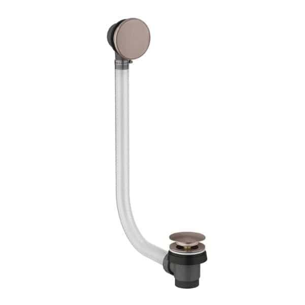 Movable bathroom sink drain stopper and overflow assembly for Bubly Bathrooms.