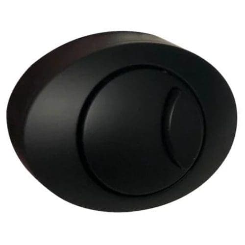 Black ergonomic bathroom controller knob for modern bathroom fixtures and fittings, designed for easy grip and smooth operation. Perfect for contemporary bathroom renovation and accessibility upgrades.