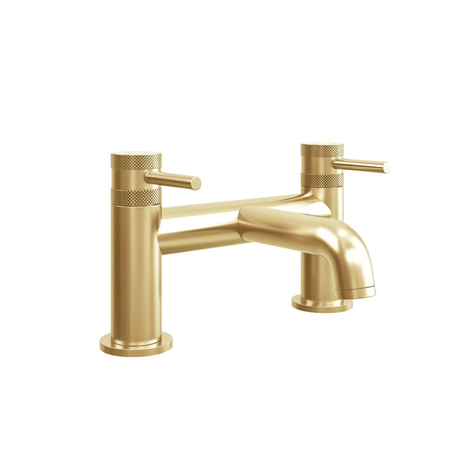 Brass bathroom tap with a modern, sleek design, perfect for contemporary bathrooms, featuring dual handles for hot and cold water control, ideal for stylish bathroom upgrades.