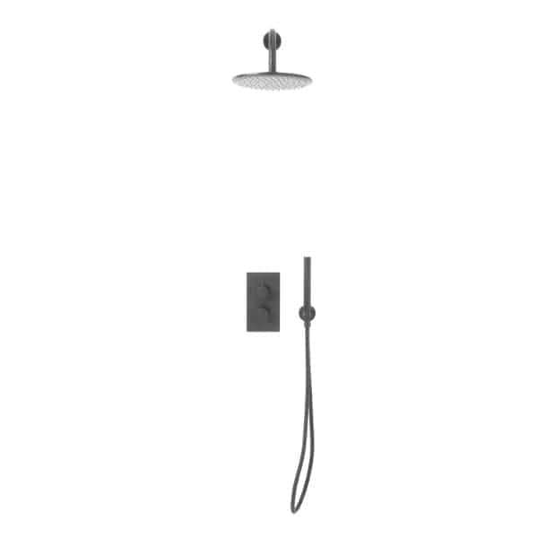 Bubly Core Round Handle With Handset And Mounting Bracket