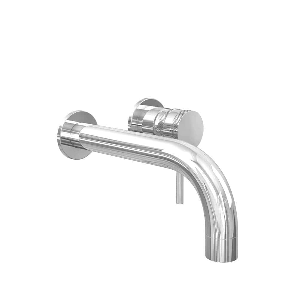 Shiny chrome bathroom tap with modern design and adjustable temperature control. Ideal for upgrading your bathroom fixtures with high-quality, stylish fittings. Suitable for contemporary bathroom decor.