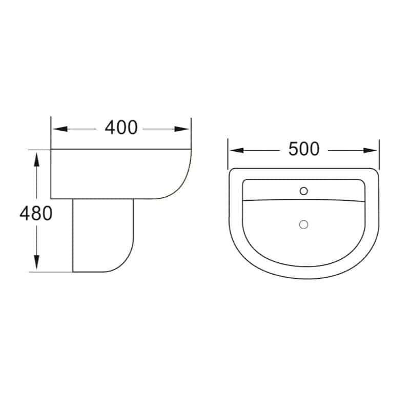 High-quality bathroom sink and toilet plumbing diagram with precise measurements, ideal for bathroom renovation and installation projects. Suitable for architects and homeowners planning modern bathroom layouts.