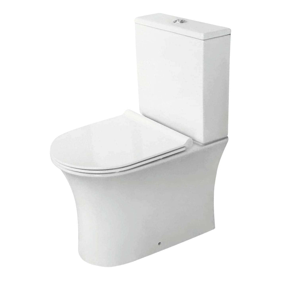 Sleek white modern toilet with dual-flush system, ideal for contemporary bathrooms and eco-friendly water conservation, showcasing premium quality and stylish design.