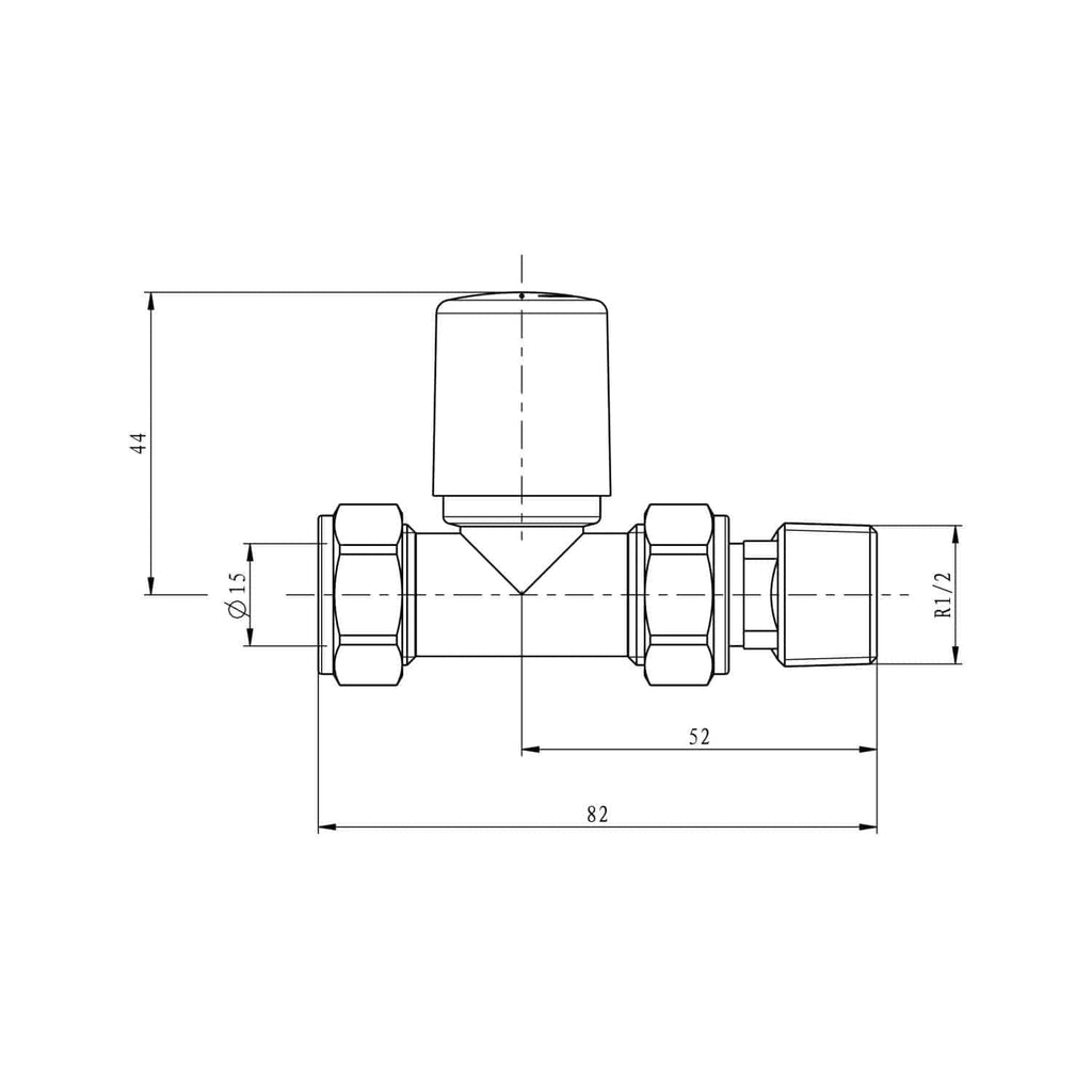 Flexible bathroom thermostatic valve with detailed technical drawing for plumbing installation, featuring measurements and specifications for optimal bathroom design and renovation.