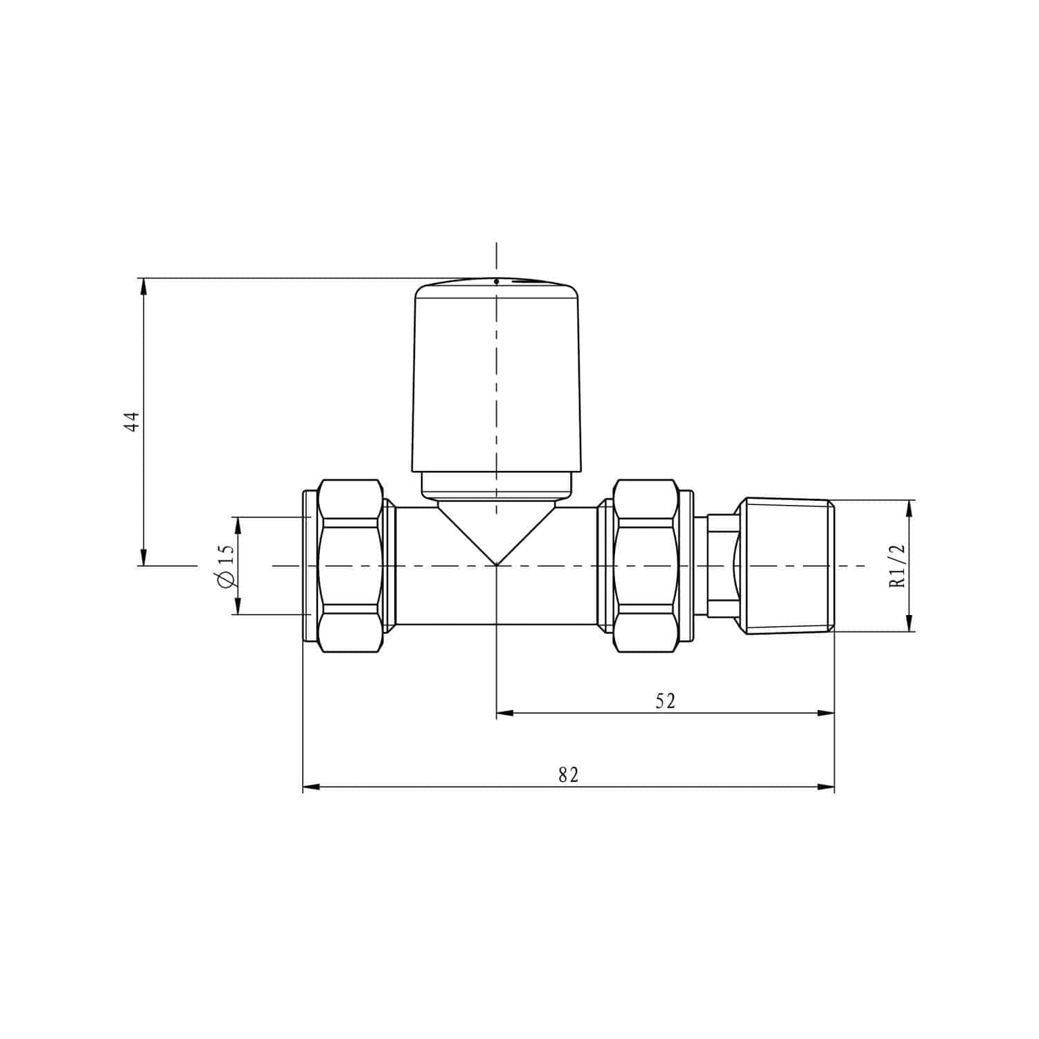 Flexible bathroom thermostatic valve with detailed technical drawing for plumbing installation, featuring measurements and specifications for optimal bathroom design and renovation.