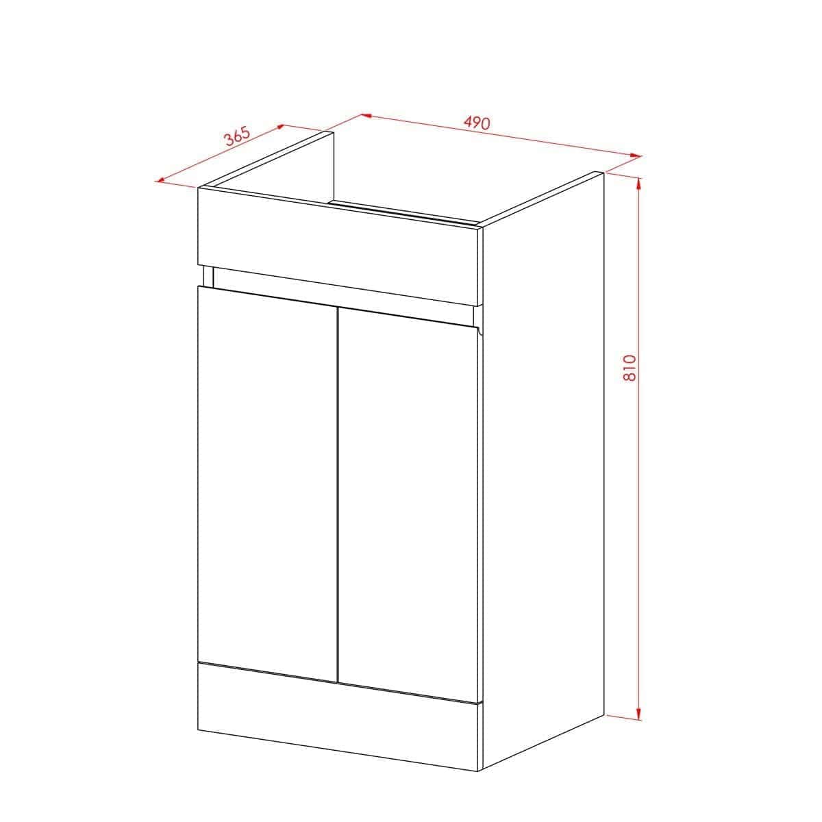 Modern bathroom vanity unit with clean lines and ample storage, ideal for contemporary bathrooms, featuring a sleek design and durable materials.