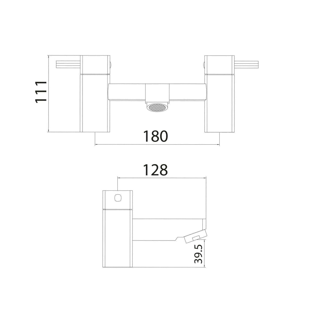 High-quality bathroom fixtures and fittings from Bubly Bathrooms, showcasing modern design and precise measurements, perfect for custom bathroom installations and renovations.