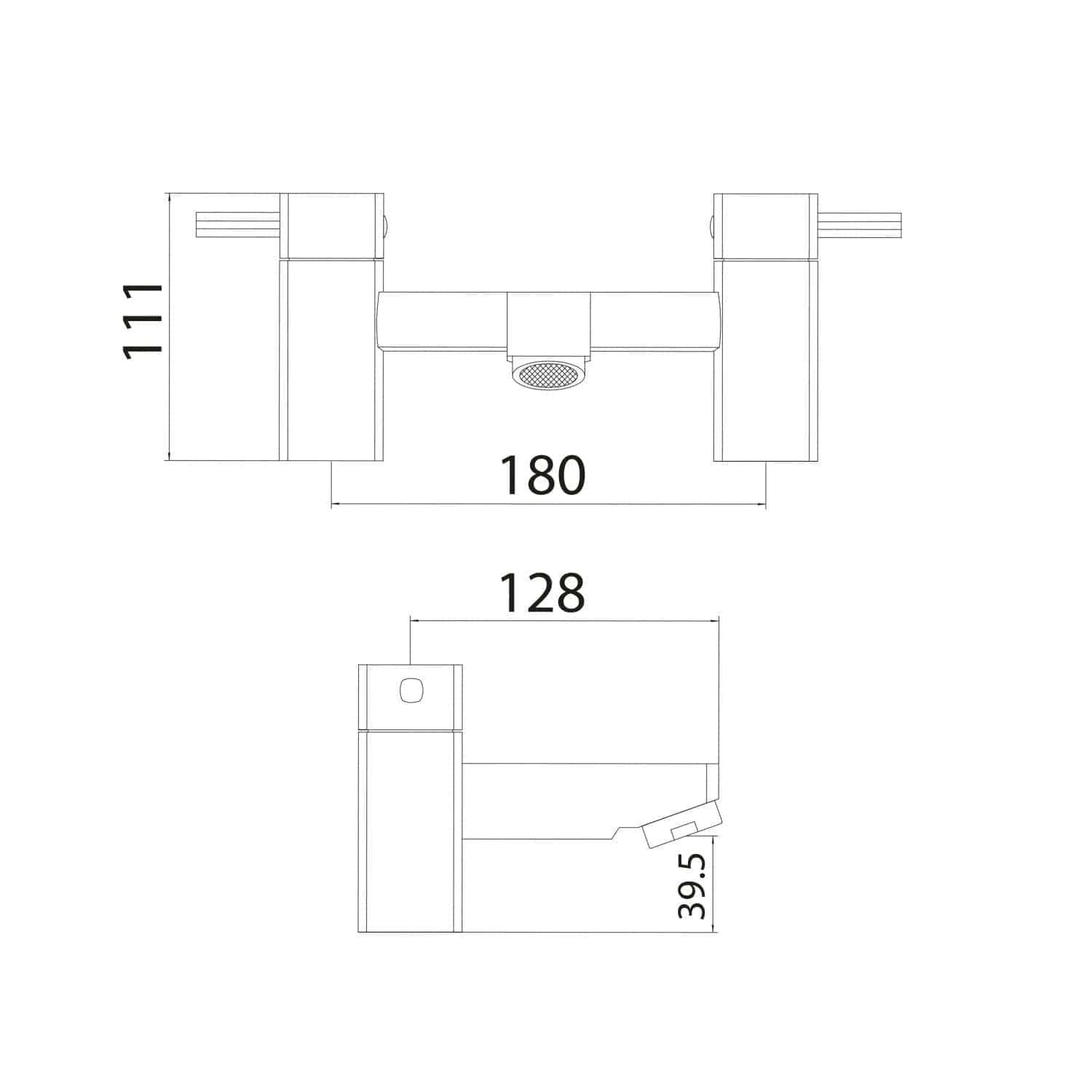 High-quality bathroom fixtures and fittings from Bubly Bathrooms, showcasing modern design and precise measurements, perfect for custom bathroom installations and renovations.