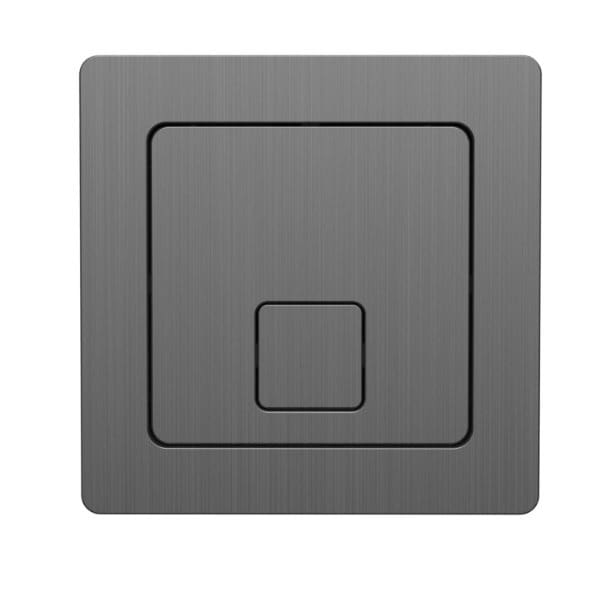 Sleek modern metallic bathroom light switch for contemporary bathrooms, designed for optimal functionality and style. Perfect for upgrading your bathroom lighting with high-quality fixtures.