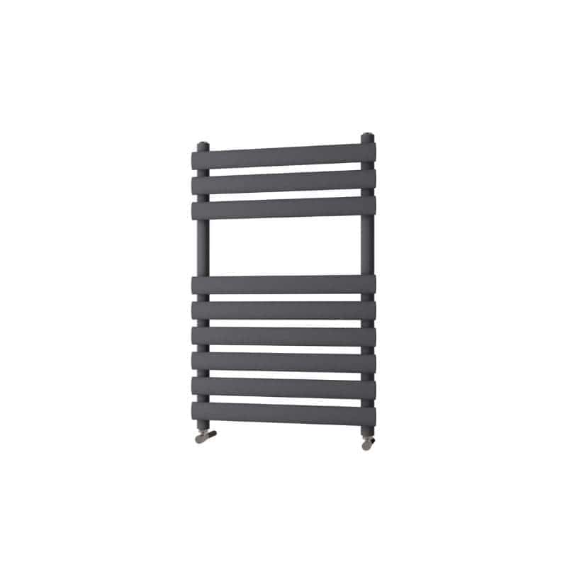 Chrome towel radiator for modern bathroom heating and towel drying, featuring sleek horizontal bars and easy wall mounting. Ideal for contemporary bathroom designs.