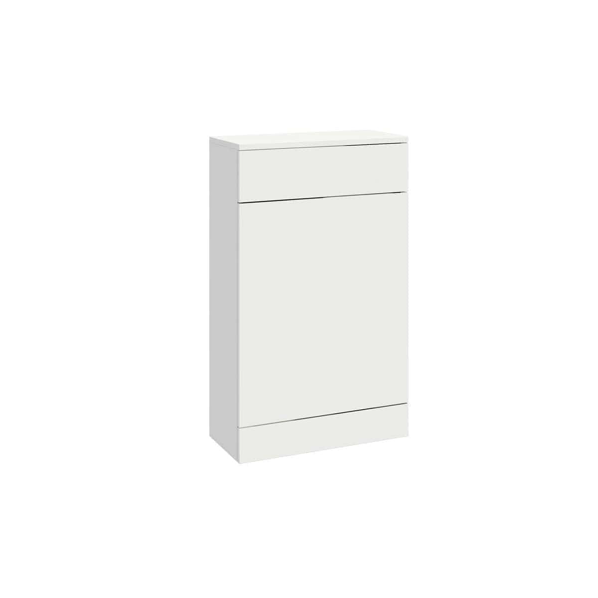 Sleek white bathroom storage cabinet with two drawers, designed for modern bathrooms, providing stylish and functional organisation solutions. Perfect for bathroom essentials and towels.