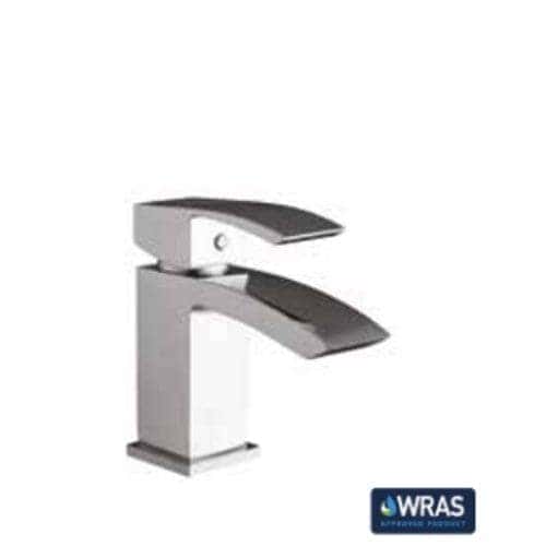 Sleek modern bathroom mixer tap with stylish chrome finish, ideal for contemporary bathroom designs.