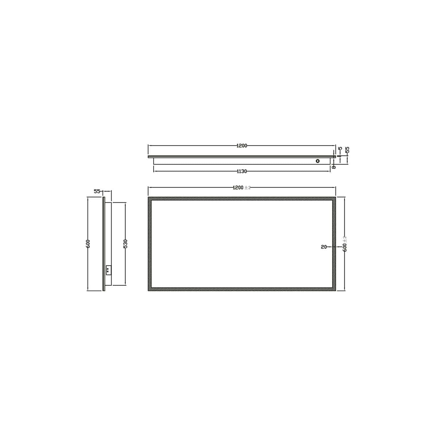 High-quality bathroom design drawing with detailed measurements and layout for Bubly Bathrooms, showcasing modern bathroom planning, fixtures, and space optimisation for UK homes.