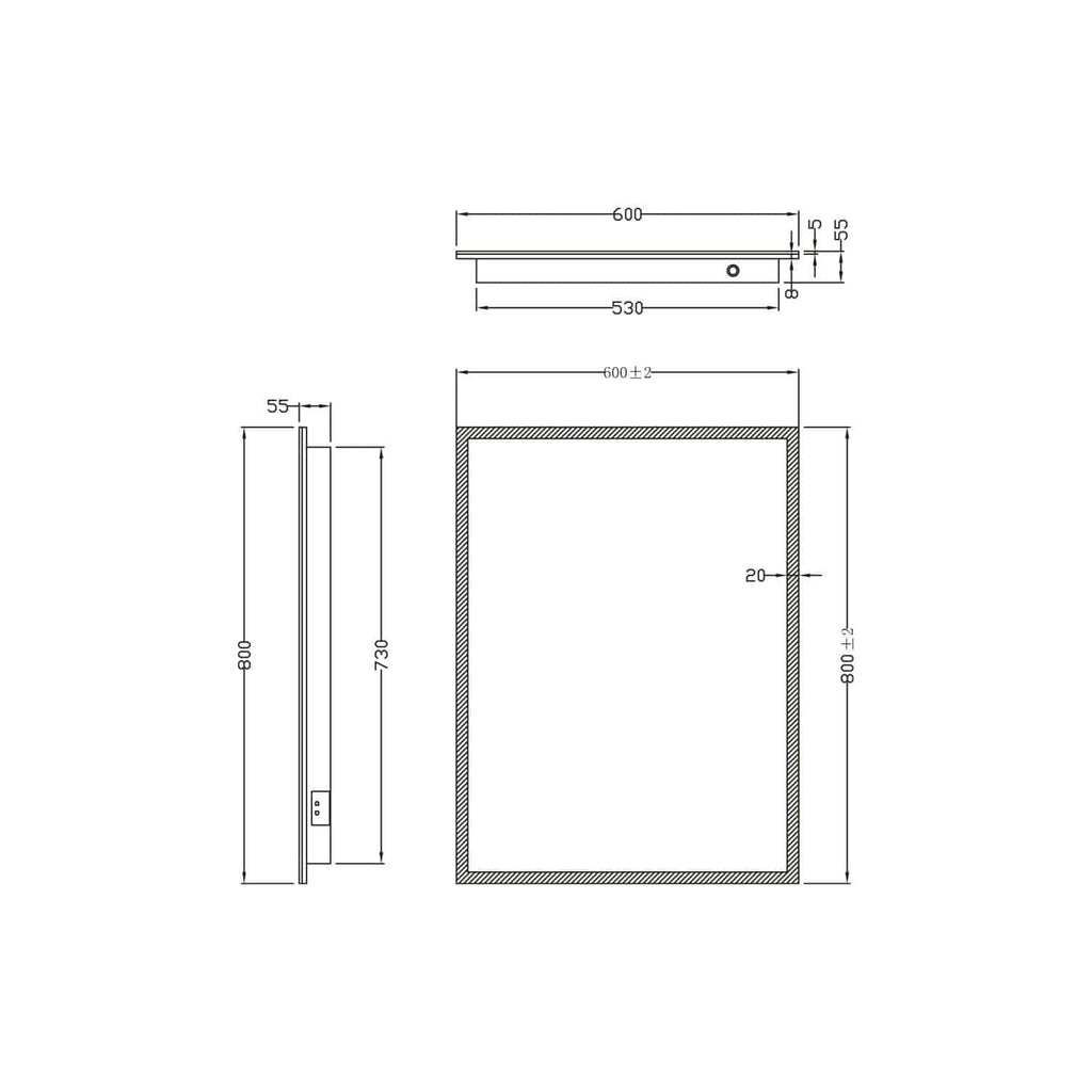 High-quality shower tray with detailed technical dimensions, ideal for modern bathroom renovations, featuring precise measurements for seamless installation in stylish Bubly Bathrooms projects.