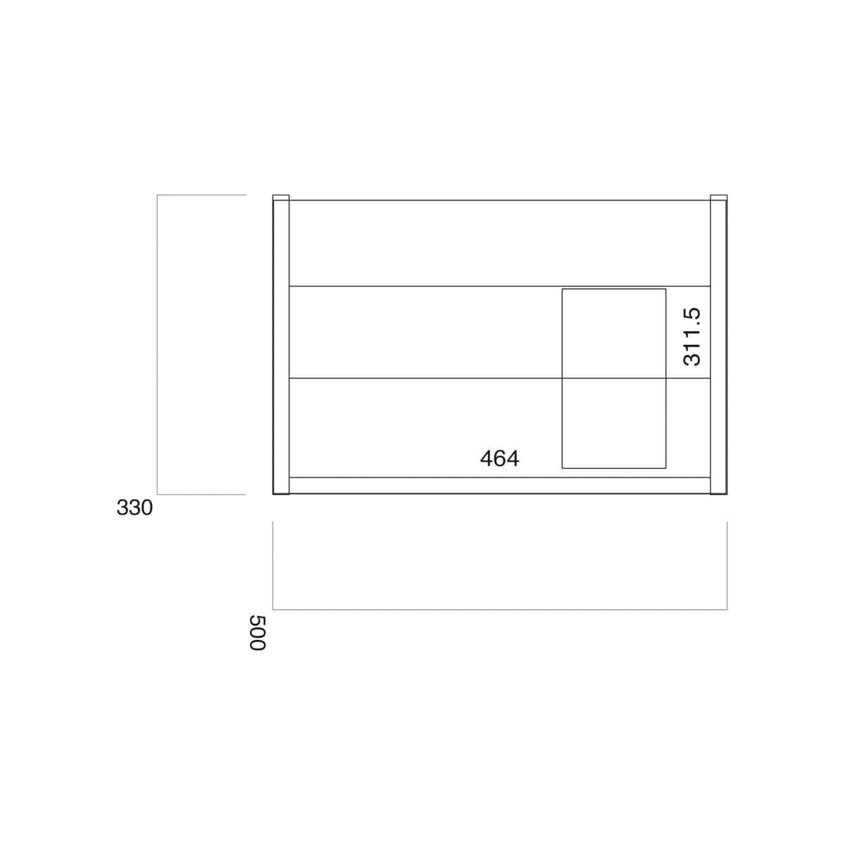 Elegant modern bathroom vanity design with precise measurements for perfect fit and functionality, ideal for contemporary bathroom renovations and decor.