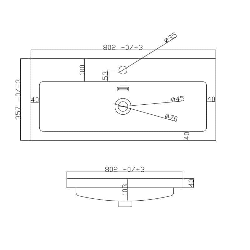 Heavy-duty bathroom sink blueprint with detailed measurements for installation and design. Ideal for modern bathroom renovations and plumbing projects.