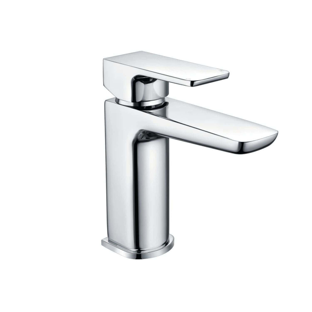 Sleek chrome bathroom faucet with modern design, perfect for stylish bathrooms and sink installations. Durable, easy-to-clean finish, ideal for contemporary bathroom interiors.