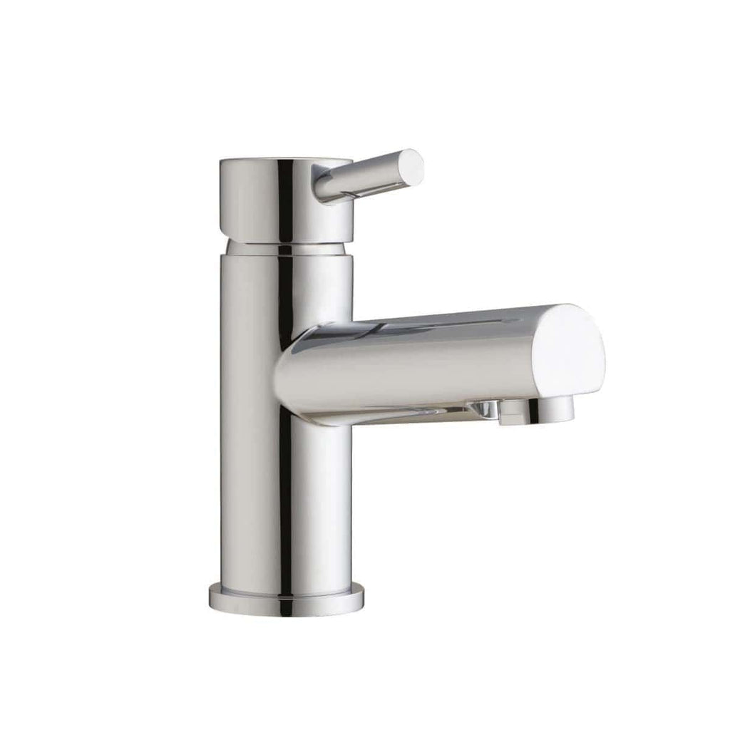 Sleek chrome bathroom tap with modern design, ideal for stylish kitchens and bathrooms, ensuring durability and easy cleaning.