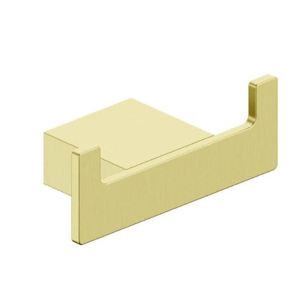 Handle bracket for bathroom fixtures, in a soft yellow finish – ideal for modern bathroom accessories and renovation projects.