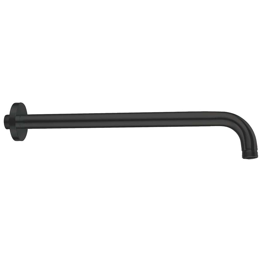 Black bathroom spout for bathtub or sink, durable and sleek design. Ideal for modern bathroom fixtures, easy to install, and complements contemporary bathroom decor. Perfect for stylish, functional bathroom upgrades.