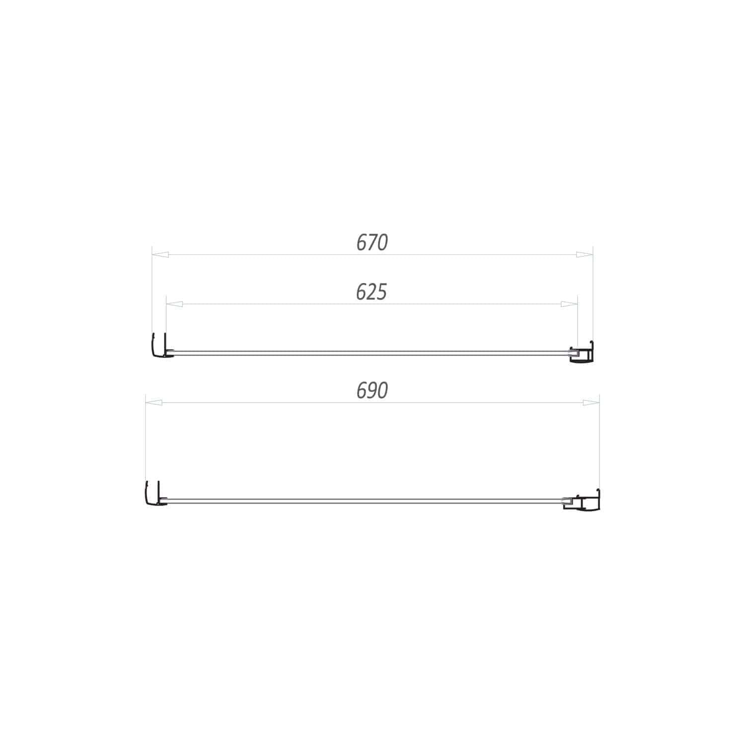 '- Detailed technical drawing of a bathroom sink with measurements for installation and design accuracy.