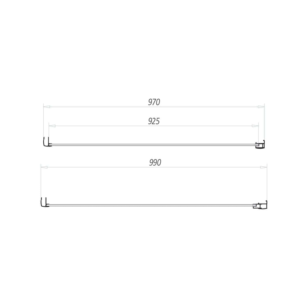 Smooth modern shower tray with precise dimensions, perfect for bathroom renovation and custom shower enclosures, featuring durable material and sleek design.