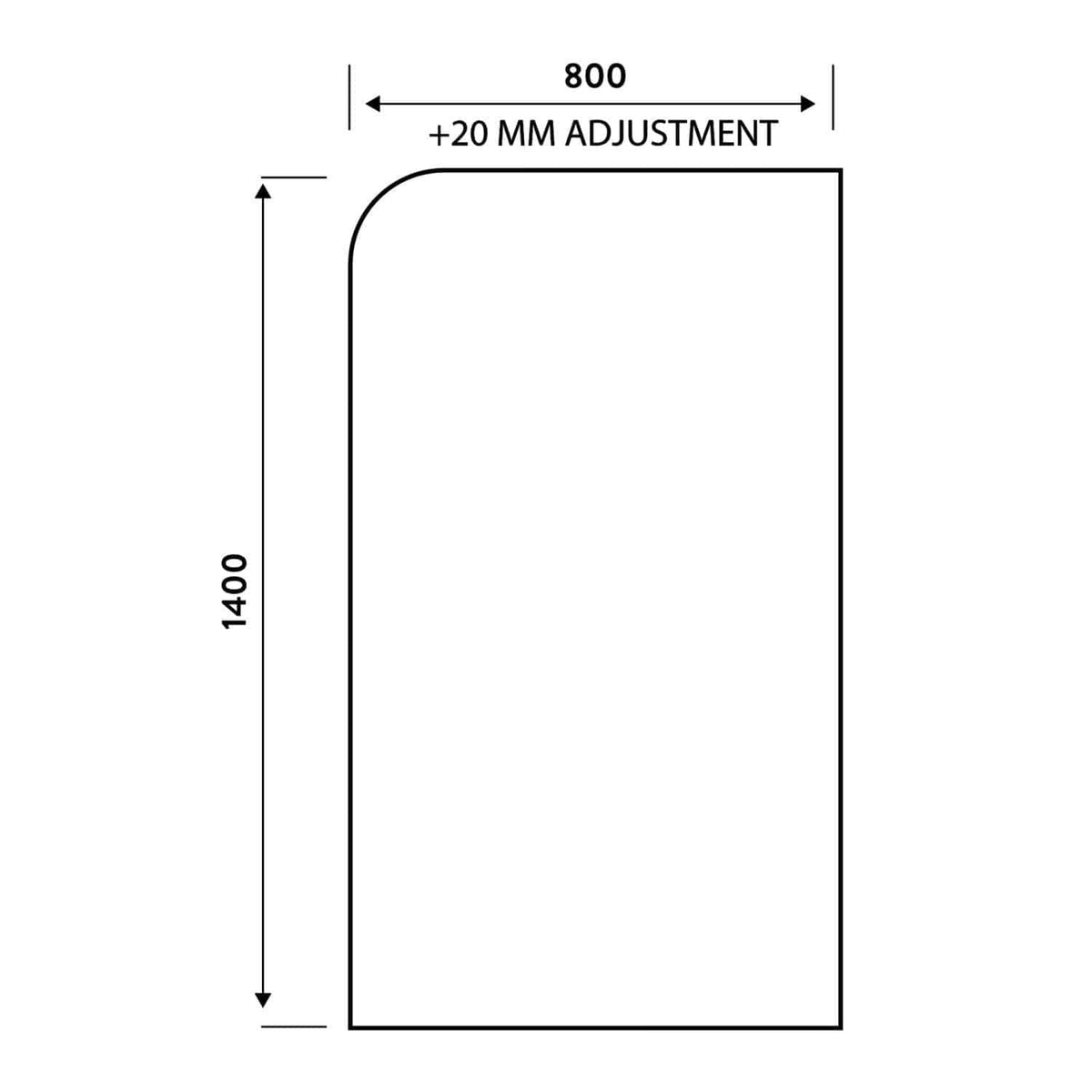 Line 1: Technical bathroom design plan with adjustable dimensions and detailed measurements for custom fitting.