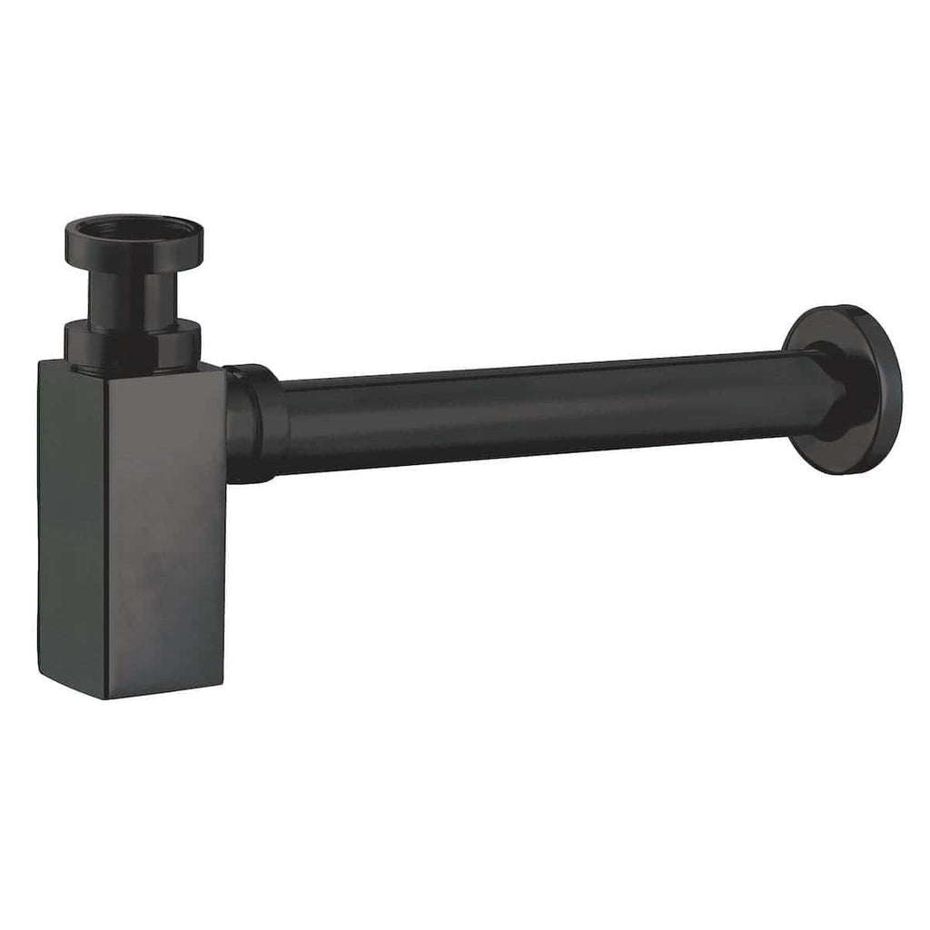 Chrome toilet paper holder with black finish, wall-mounted bathroom accessory for modern bathroom decor. Durable and stylish for convenience and sleek design.
