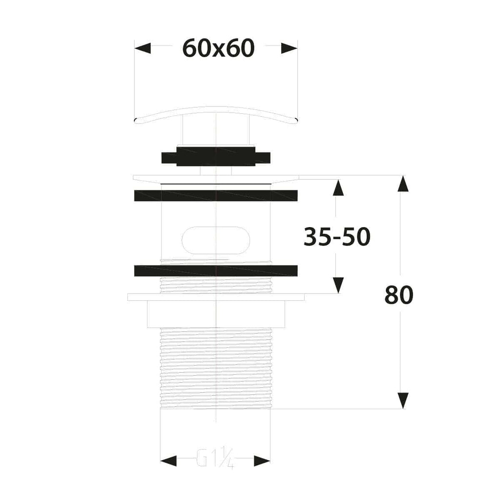 Soft close bathroom sink drain assembly with flexible height adjustment and durable black components for modern bathroom installations.