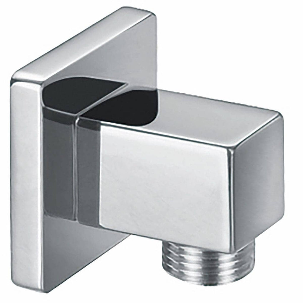 Sleek chrome bathroom spout with modern design, suitable for shower and bath mixer fittings. Perfect for contemporary bathroom upgrades and plumbing installations.