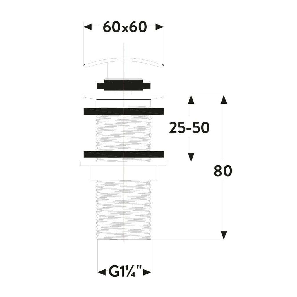 Soft-close bathroom sink plug mechanism with adjustable height, designed for easy installation and reliable water drainage in modern bathrooms. Suitable for various bathroom sink types.