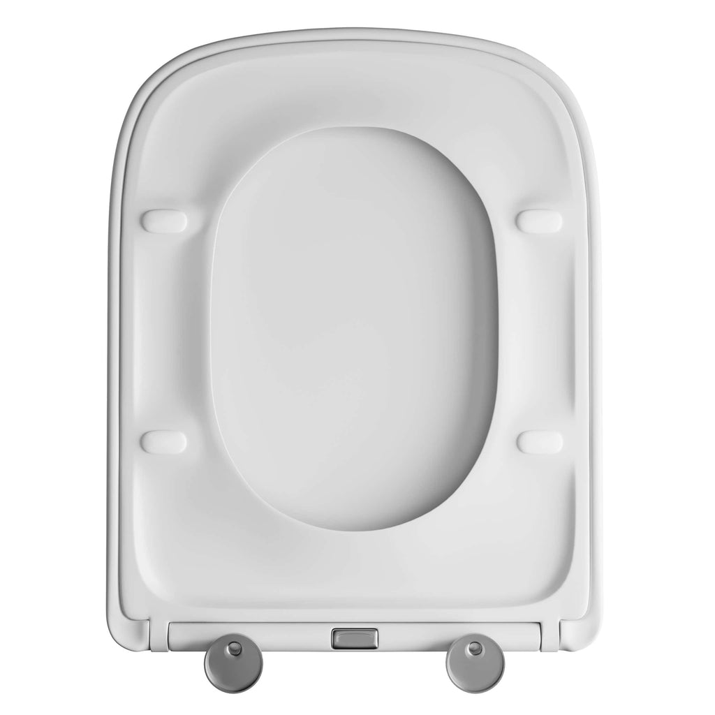 White portable toilet with wheels, ideal for outdoor or emergency bathroom solutions, lightweight and easy to clean. Suitable for camping, events, and temporary bathroom needs.