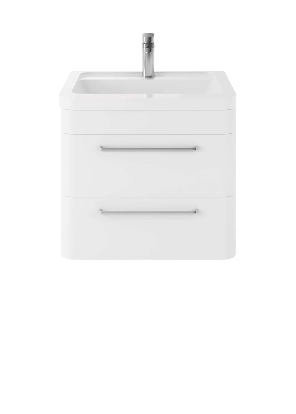 Chrome white bathroom vanity with sink and modern cabinet storage, ideal for contemporary bathroom interiors, offering sleek design and practical storage solutions.
