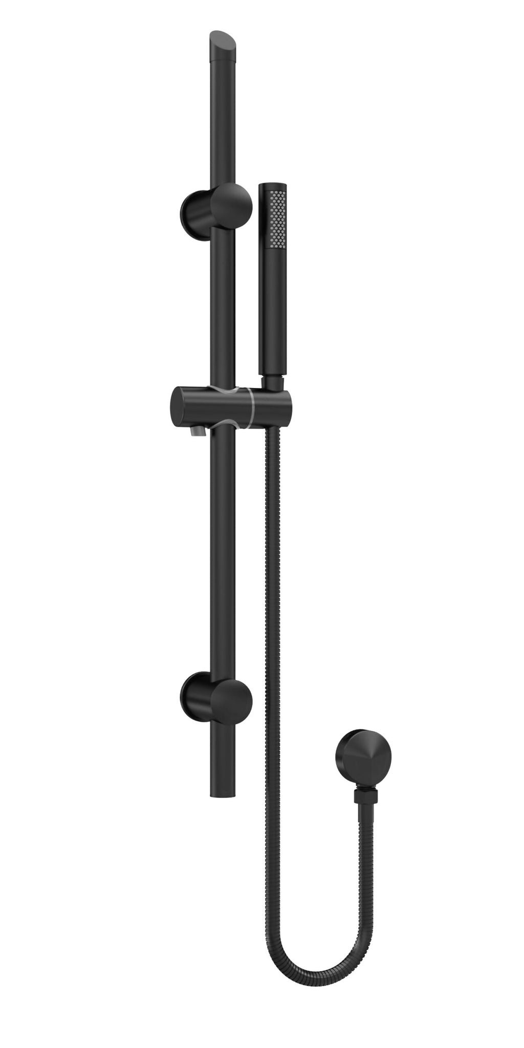 Sleek black digital shower set with adjustable handheld showerhead and wall-mounted fixtures, perfect for modern bathroom renovation and high-quality Bubly Bathrooms designs.