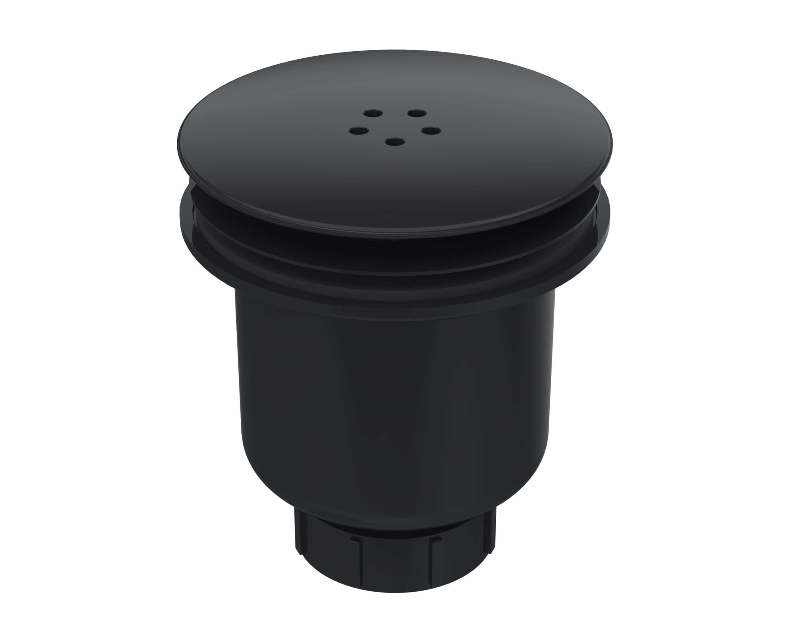 Flexible shower drain cover for modern bathroom plumbing, featuring durable black silicone material with anti-odour design and easy installation. Ideal for seamless bathroom aesthetics.