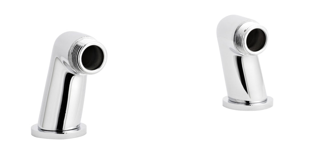 Polished chrome bidet sprayer nozzles, modern bathroom fixtures for hygienic and stylish bathrooms.