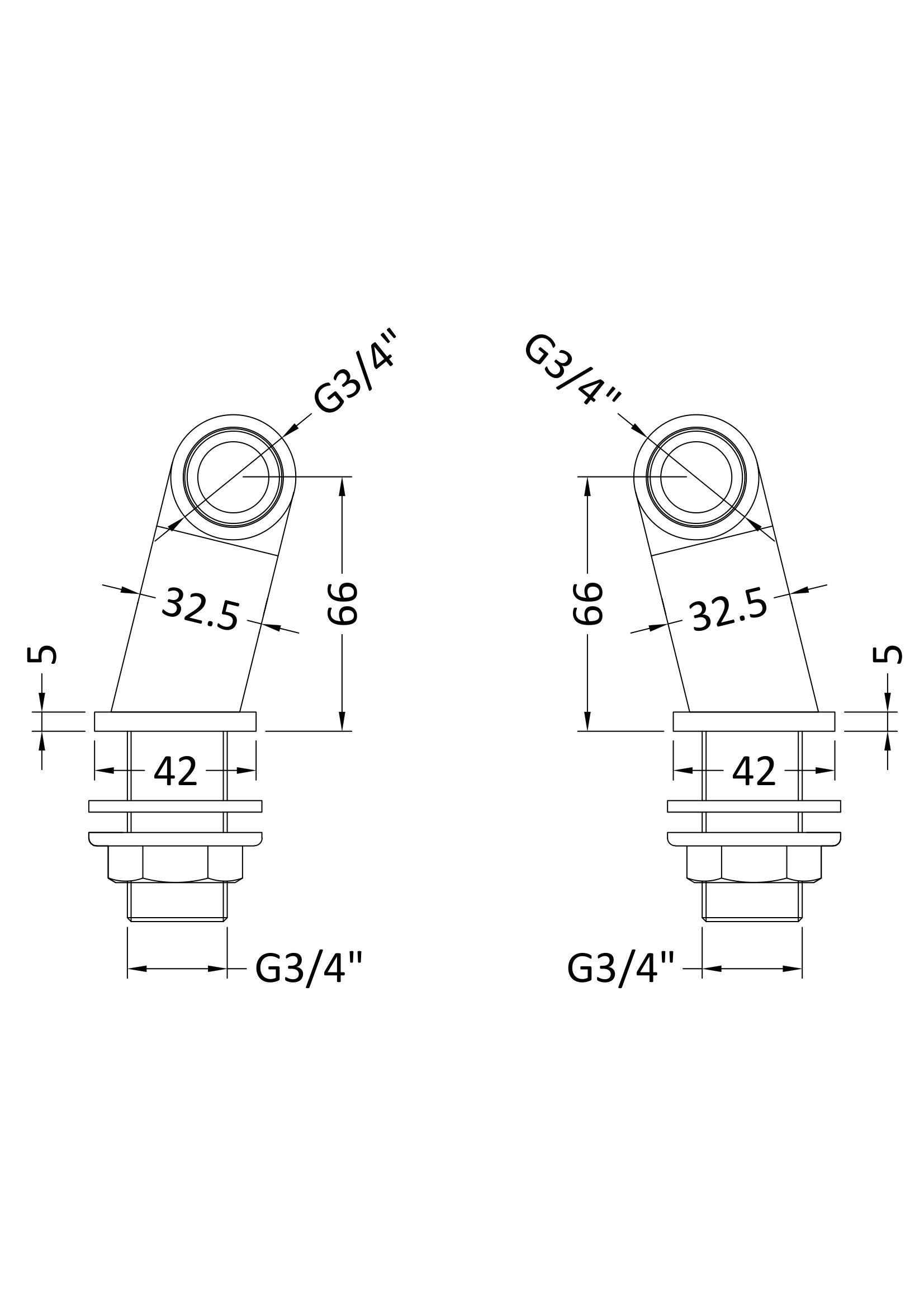 High-quality bathroom fixture technical drawing with dimensions for Bubly Bathrooms kitchen or bathroom tap fittings. Ideal for plumbing and bathroom installation guides.