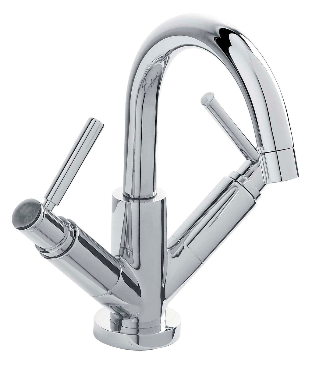 Shiny chrome kitchen sink mixer tap with single-lever control, modern design for stylish bathroom or kitchen renovations. Durable and easy to operate.