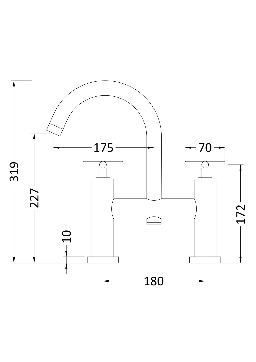 High-quality modern kitchen tap with sleek design and easy-to-use handles, ideal for contemporary bathrooms and kitchens, offering durability and style for everyday use.